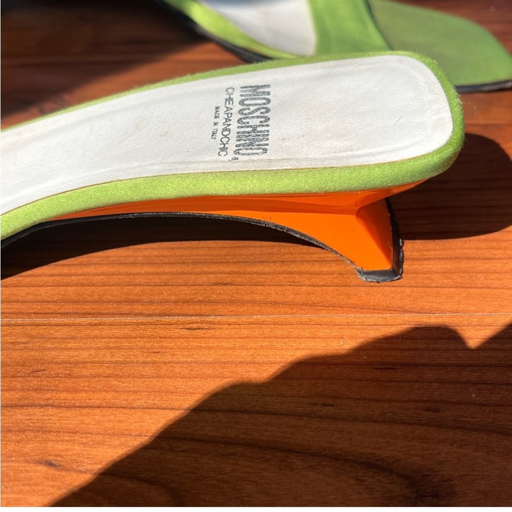 Stylish Green and Orange Heels